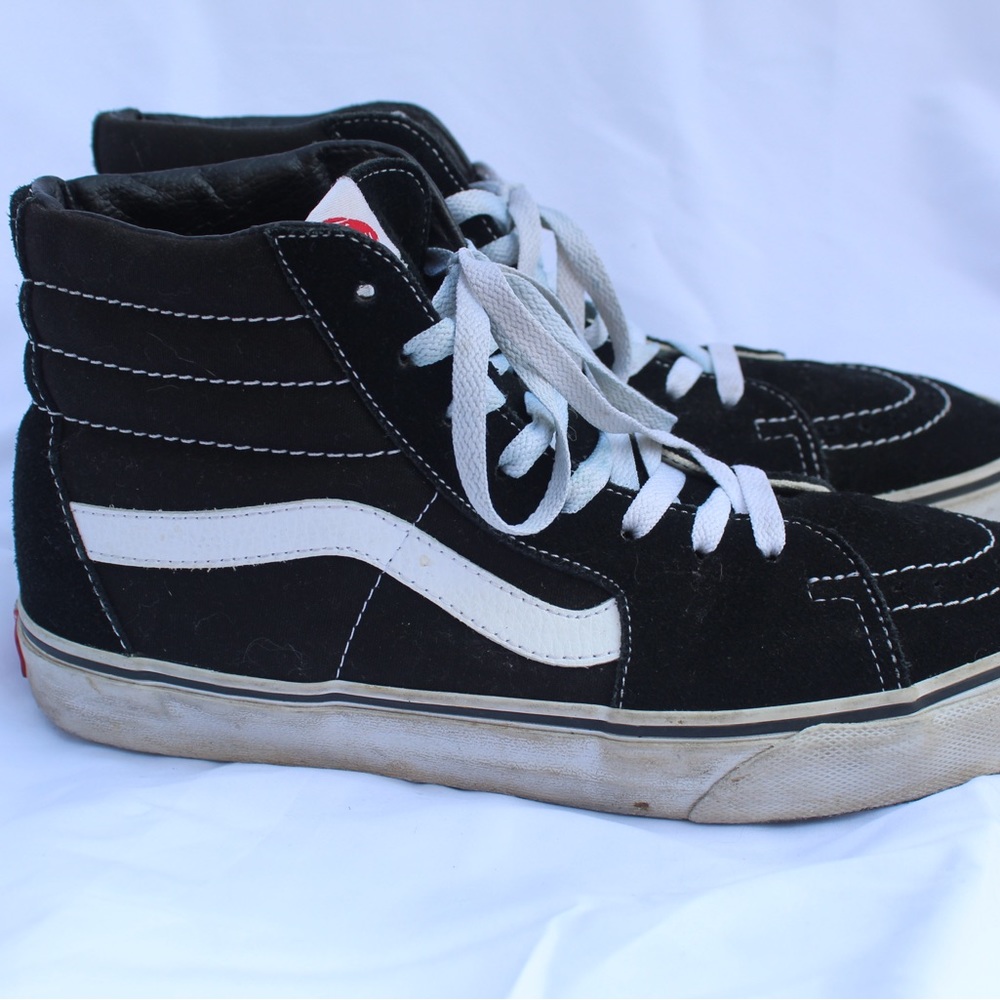 Sk8-Hi Canvas Black & White Vans